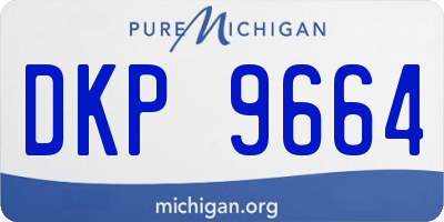 MI license plate DKP9664