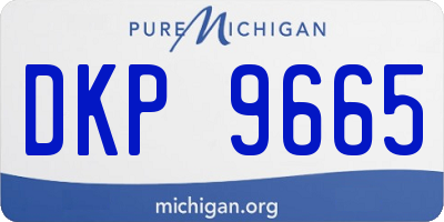 MI license plate DKP9665
