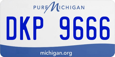 MI license plate DKP9666