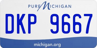 MI license plate DKP9667