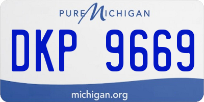 MI license plate DKP9669