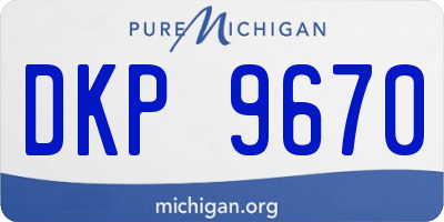 MI license plate DKP9670