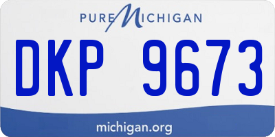 MI license plate DKP9673
