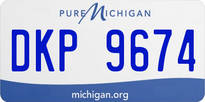 MI license plate DKP9674
