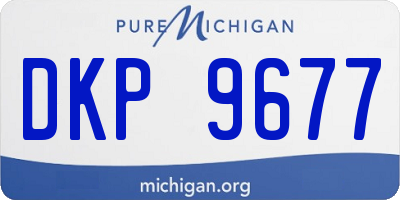 MI license plate DKP9677