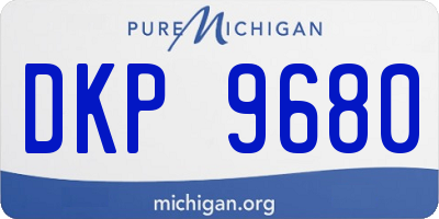 MI license plate DKP9680