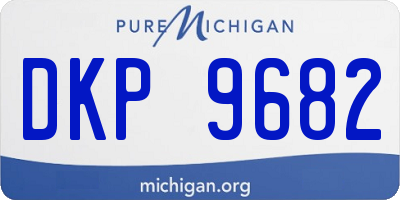 MI license plate DKP9682