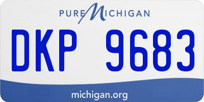 MI license plate DKP9683