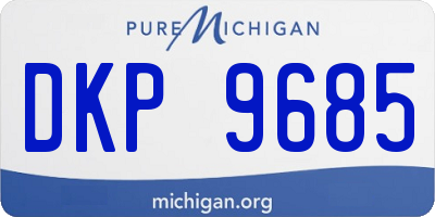 MI license plate DKP9685