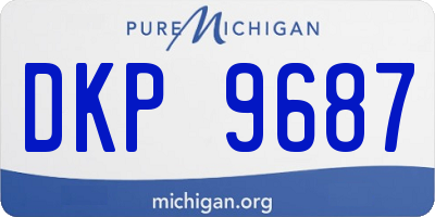 MI license plate DKP9687