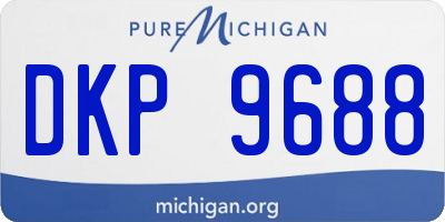 MI license plate DKP9688