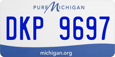 MI license plate DKP9697