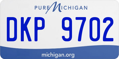 MI license plate DKP9702