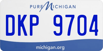 MI license plate DKP9704
