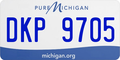MI license plate DKP9705