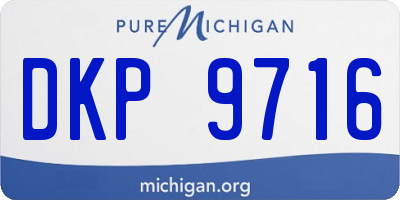 MI license plate DKP9716