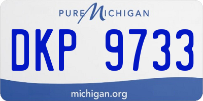 MI license plate DKP9733