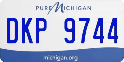 MI license plate DKP9744