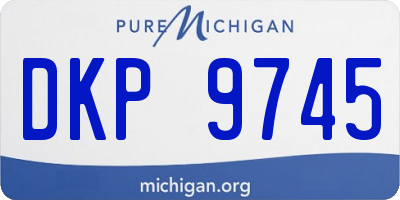 MI license plate DKP9745
