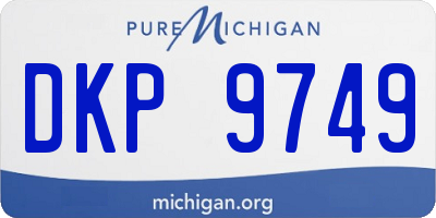 MI license plate DKP9749