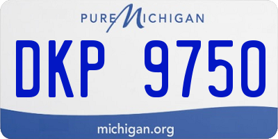 MI license plate DKP9750