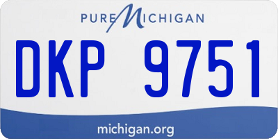 MI license plate DKP9751