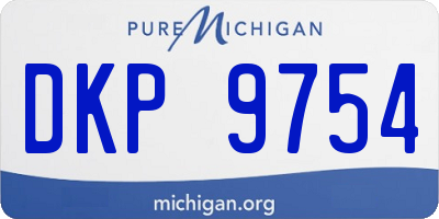 MI license plate DKP9754
