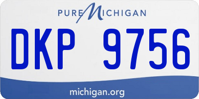 MI license plate DKP9756