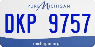 MI license plate DKP9757