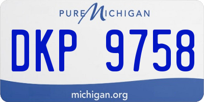 MI license plate DKP9758