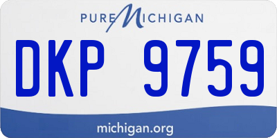 MI license plate DKP9759