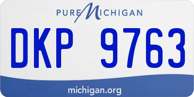 MI license plate DKP9763