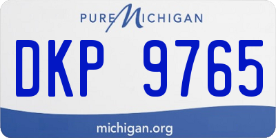MI license plate DKP9765