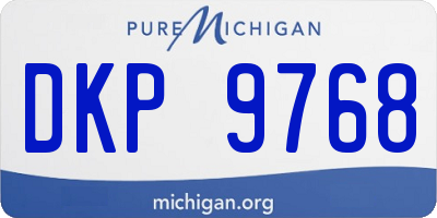 MI license plate DKP9768
