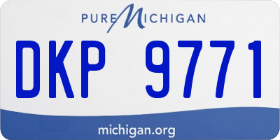 MI license plate DKP9771