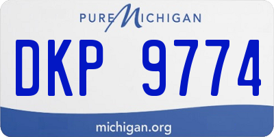 MI license plate DKP9774