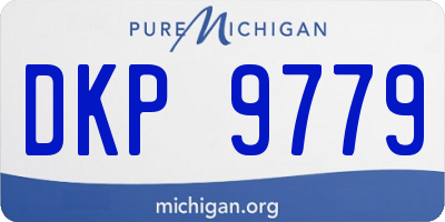 MI license plate DKP9779