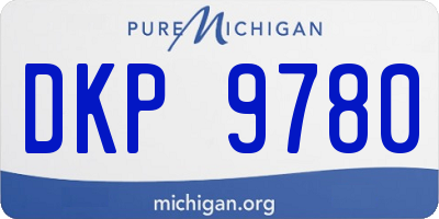 MI license plate DKP9780