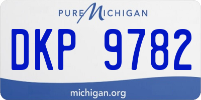 MI license plate DKP9782