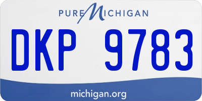 MI license plate DKP9783