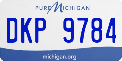 MI license plate DKP9784