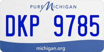 MI license plate DKP9785