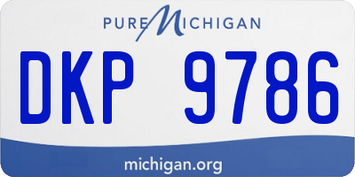 MI license plate DKP9786