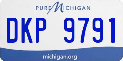 MI license plate DKP9791