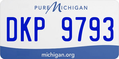 MI license plate DKP9793
