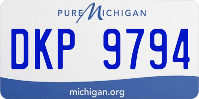 MI license plate DKP9794
