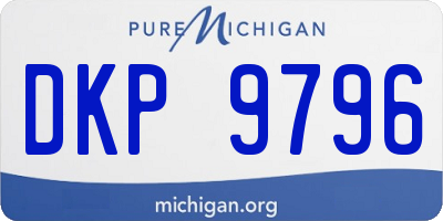 MI license plate DKP9796
