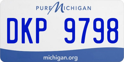 MI license plate DKP9798