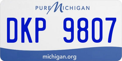 MI license plate DKP9807
