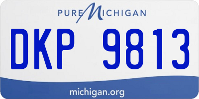 MI license plate DKP9813